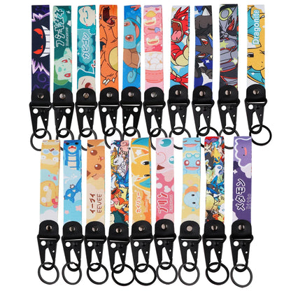 Anime Dinosaur Keychain Lanyard – Cute Car Keyring Toy Bag Pendant & Key Holder Gift