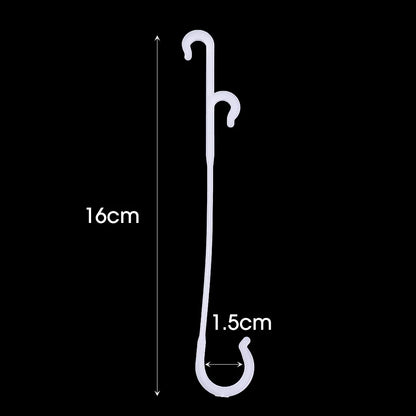 Plant Tomato Support J Hooks - Reusable Trellis Buckle Clips for Vegetables & Climbing Vines (1–100 PCS)