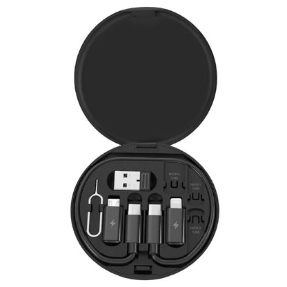 Multi USB Type-C 60W Charging Cable Kit – USB-C to Lightning, USB-A & Type-C to Micro/Type-C/Lightning Adapter Set