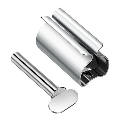 Stainless Steel Rotating Glue Squeezer & Toothpaste Storage Rack – Ointment & Nail Supplies Organizer Tool