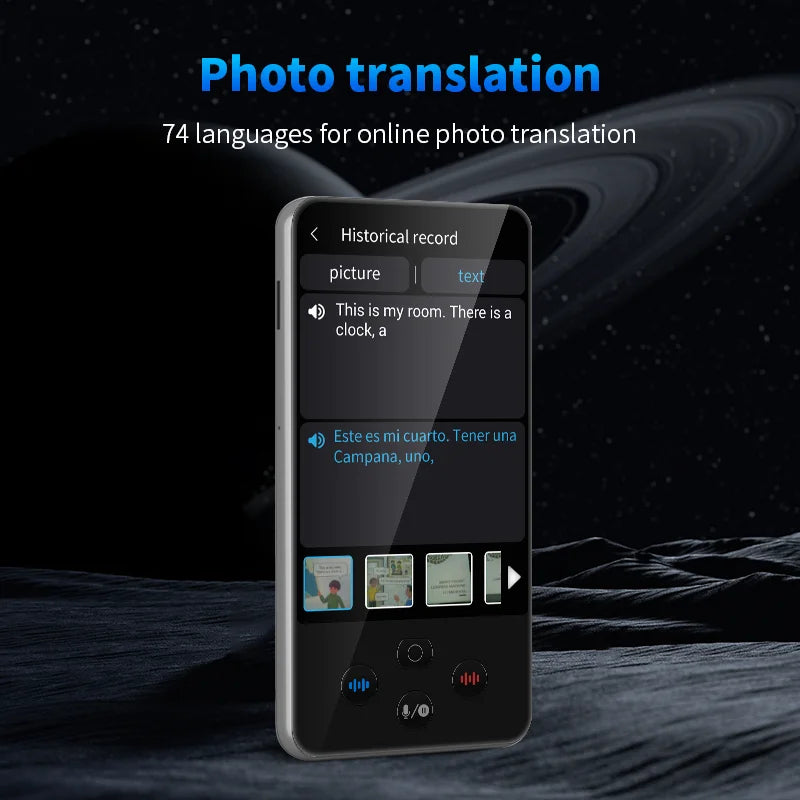 S85 Pro Language Translator Device – 4” Screen, 138 Languages, Offline Voice & Video Translation, 8GB Storage, 2000mAh Battery