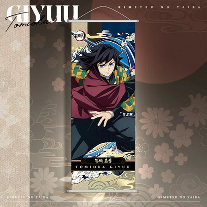 Akaza Wall Scroll - Demon Slayer Anime Poster for Bedroom Decor, Holiday Gift and Fan Collection