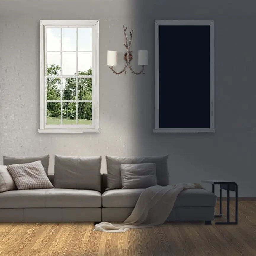 Portable Blackout Curtain for Travel - DIY Temporary Solution for Living Room & Home Windows with Non-Perforated Black Cloth