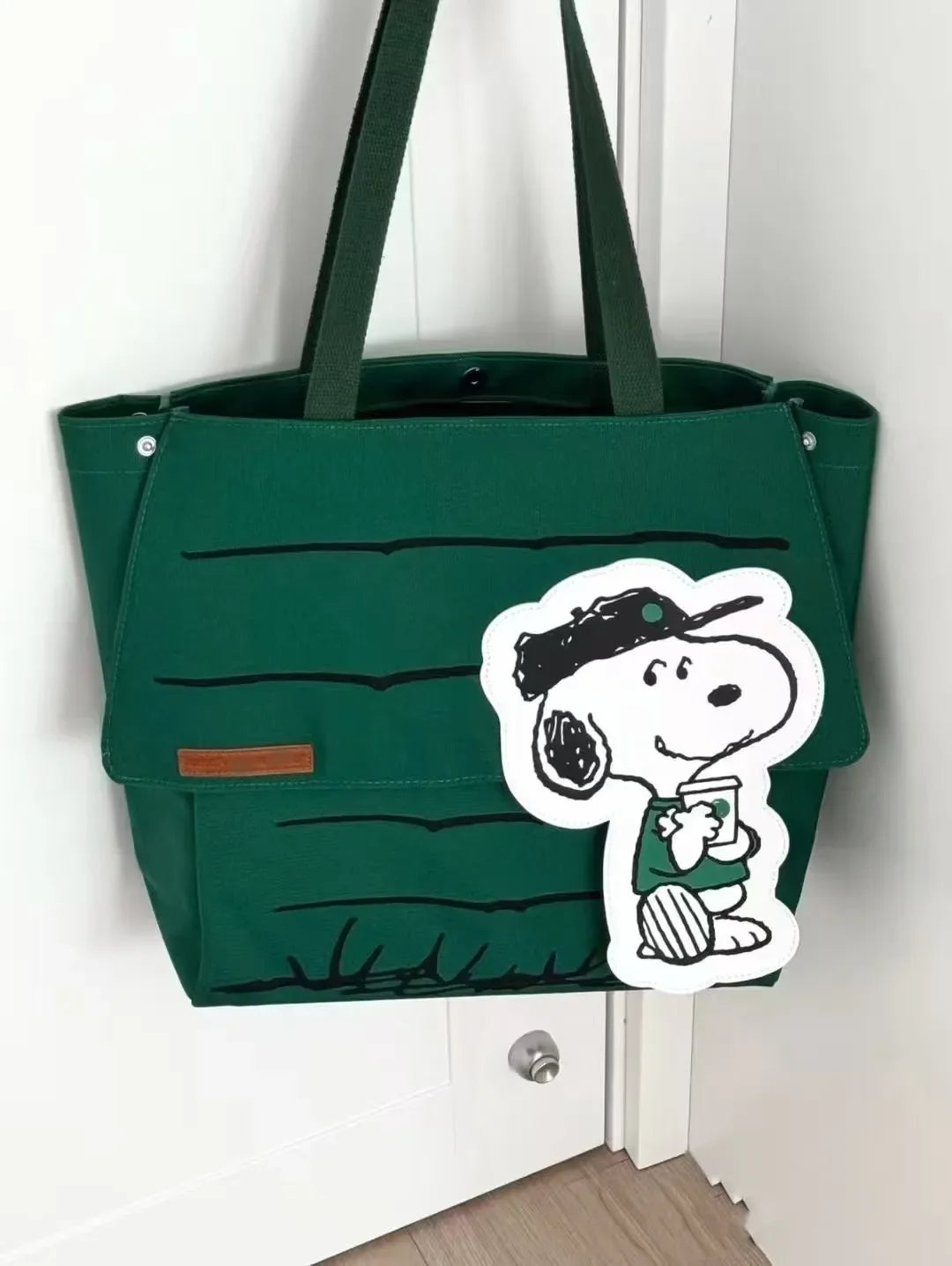 New Snoopy Tote Bag | Large Capacity Casual Shoulder Bag for Girls, Travel & Everyday Use