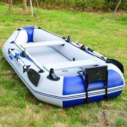 1.75~3.3m Inflatable Boat with Electric Motor – Fishing, Drift Canoeing & River Water Sports for 1-5 Persons