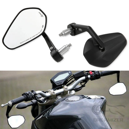 Motorcycle Rearview Side Mirrors | 7/8" & 1" Handlebar End Mirrors for Yamaha & Kawasaki