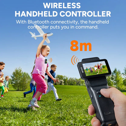 SJCAM C400 4K Action Camera – Dual Screen 30FPS, 90° Flip Touch Display, 6-Axis Gyro Stabilization, Long Battery Life Cam