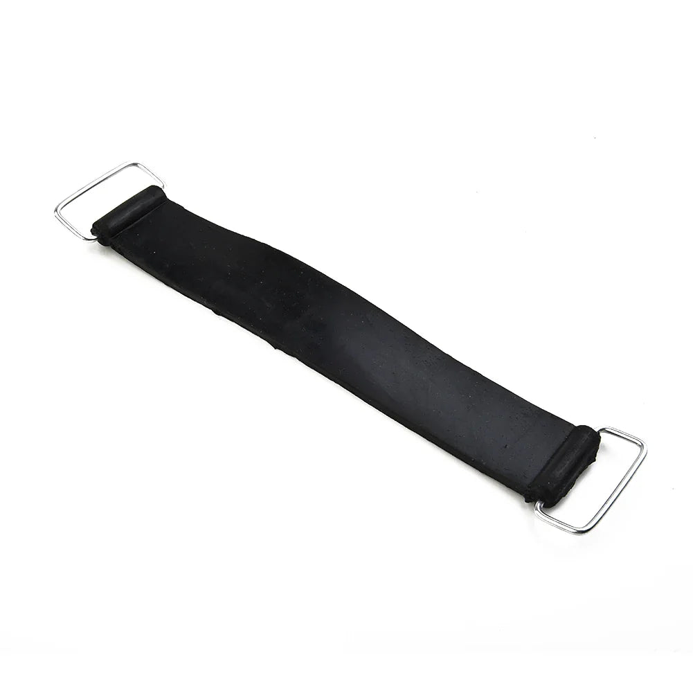 2pcs Motorcycle Rubber Battery Strap Holders — 18-23cm Belt for Honda, Scooters, Tricycles & All Motorcycles