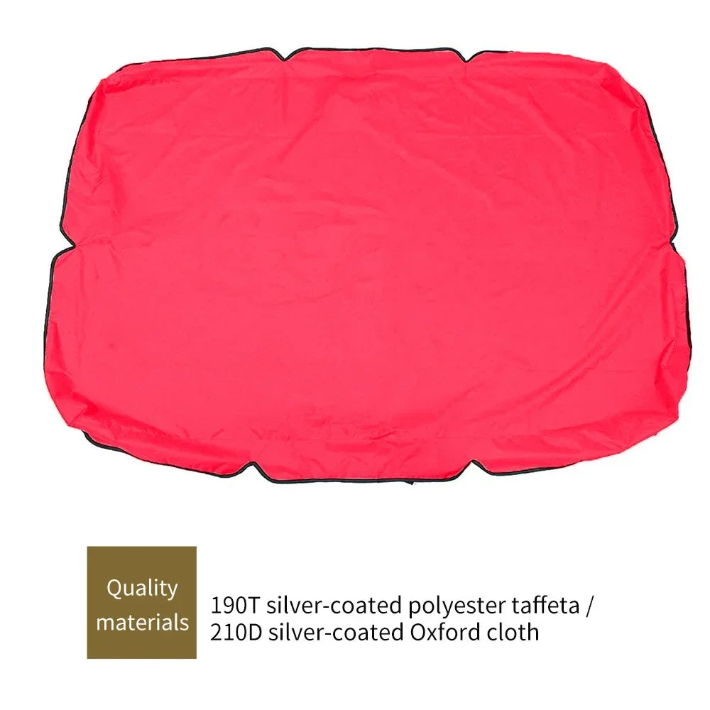 Outdoor Swing Canopy Cover - UV Waterproof 3 Seater Chair Top Replacement Shade for Patio, Yard & Hammock Seats