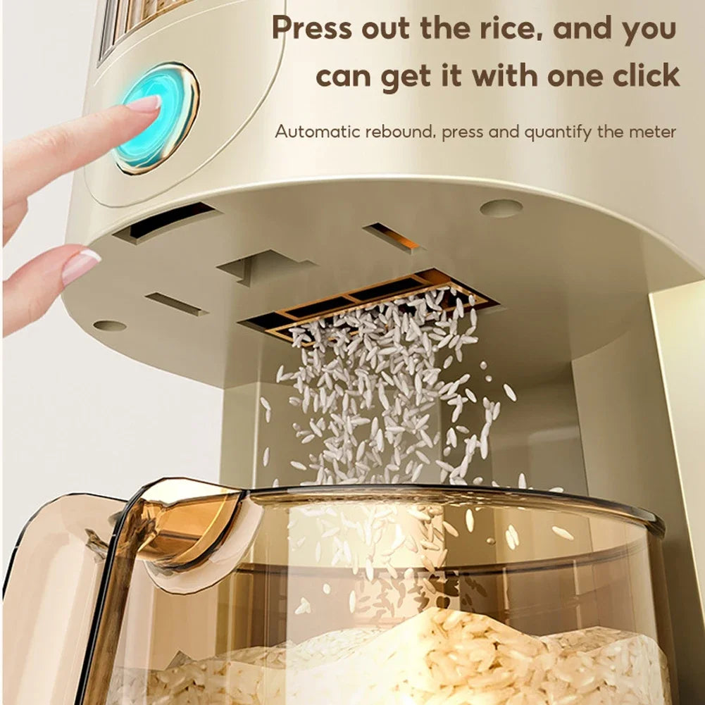 Rice Storage Container - 5/10KG Large Capacity Dry Food Dispenser Insect-Proof Kitchen Cereal Storage Box