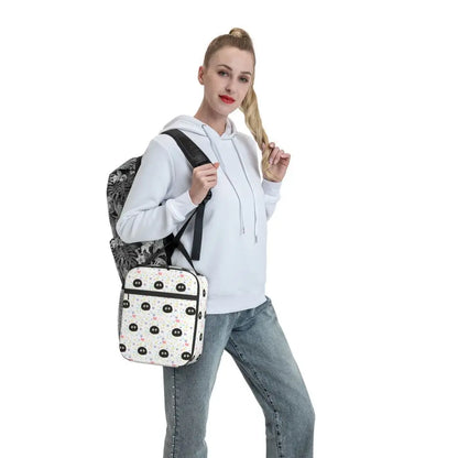 Totoro Miyazaki Anime Insulated Lunch Tote Bag – Portable Thermal Cooler for School & Office