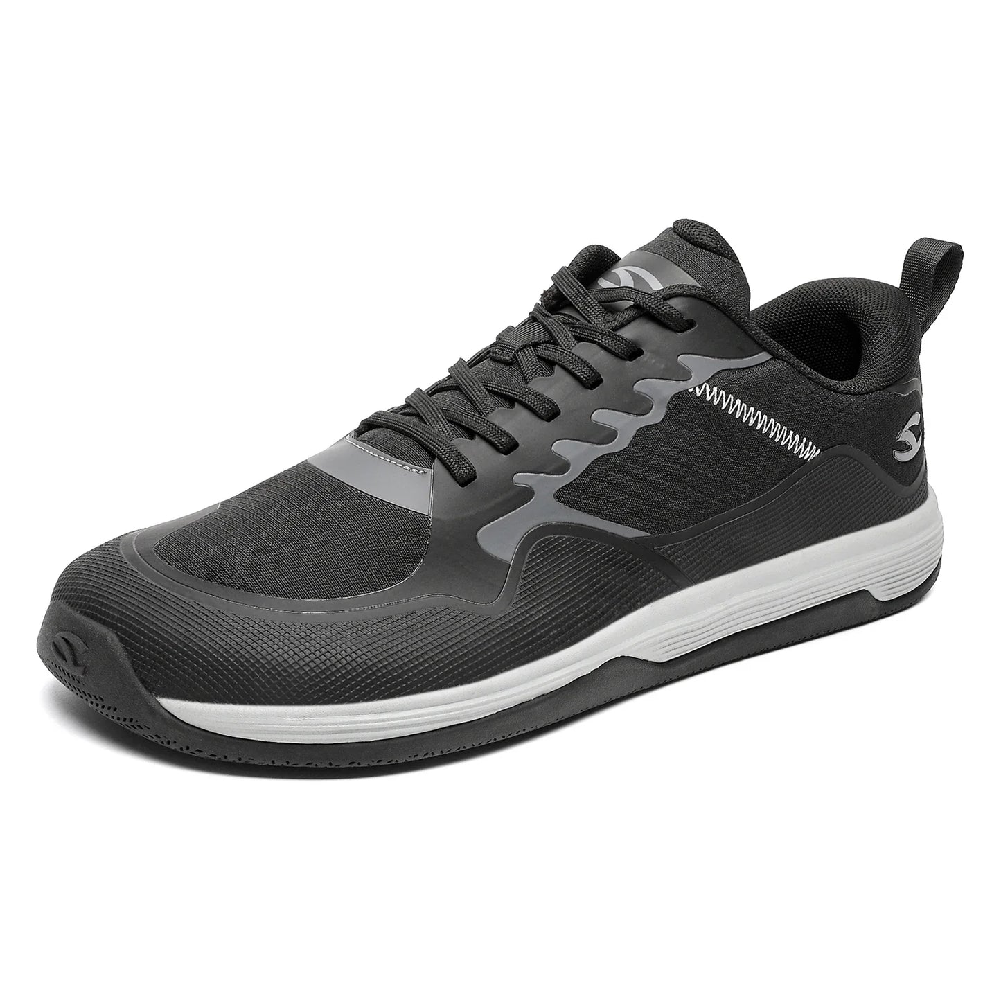 HOBIBEAR Unisex Walking Sneakers – Lace-Up Hiking & Running Shoes for Men & Women, Outdoor Artificial Leather Trainers