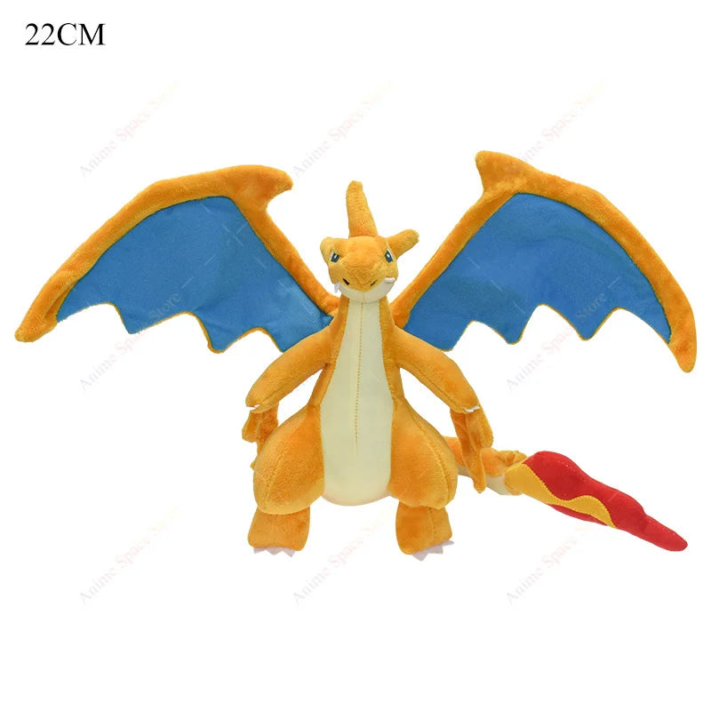 Anime Shiny Pokémon Plush Toys — Charizard, Mega Evolution X, Articuno & Lucario Stuffed Dolls Christmas Gift for Kids