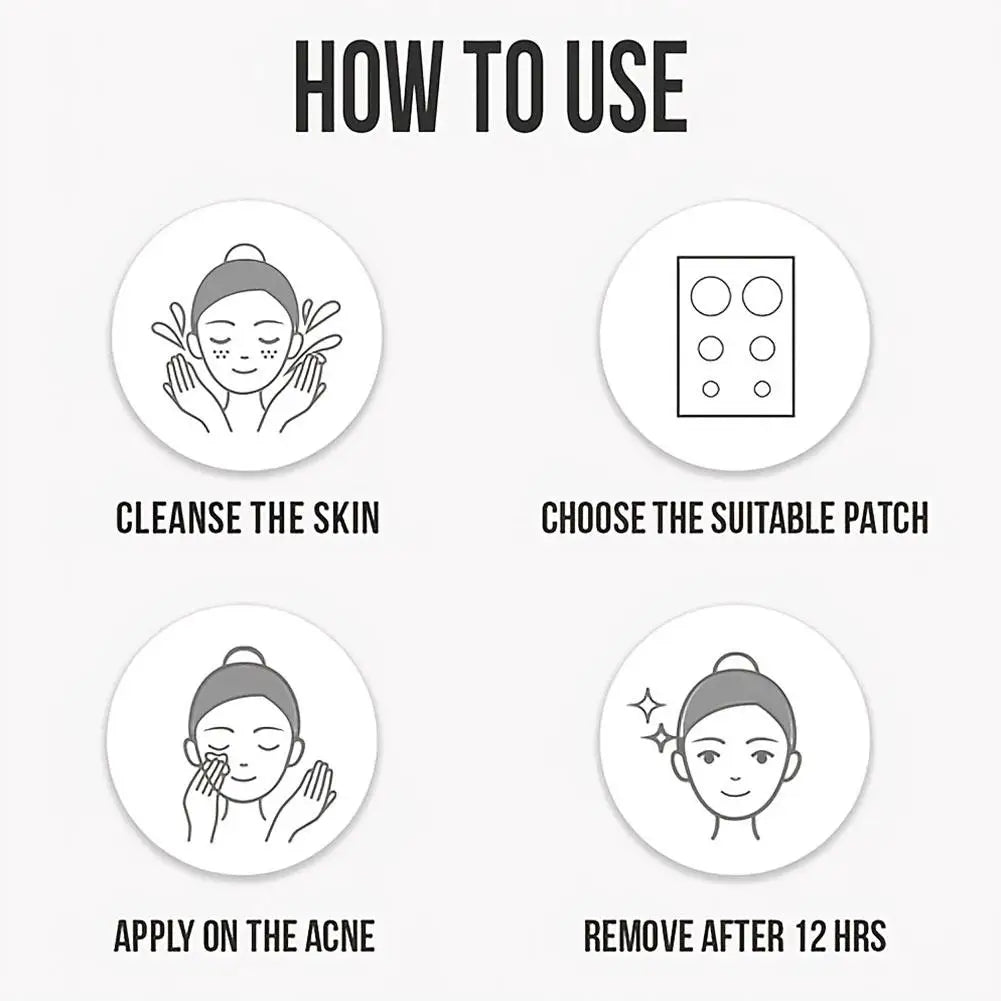 Colorful Star Pimple Patches – Invisible Acne Spot Stickers for Skin Care, Concealer & Makeup Tools