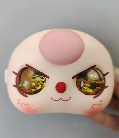 In-Stock 400% Baby Three Vinyl Faces — High-Quality Handmade Angry Expression Replacement Accessory for Dolls