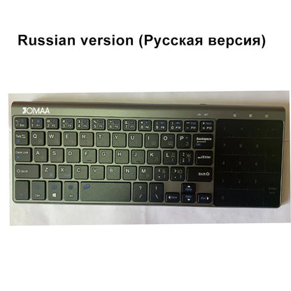 Slim 2.4G Wireless Keyboard with Touchpad — USB Numeric Keypad for Android, Windows, Desktop, Laptop & TV Box