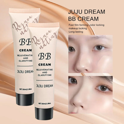 Moisturizing BB Cream Foundation – Oil Control, Long-Lasting Natural Coverage Makeup for Dry Skin with Lightweight Milk Texture