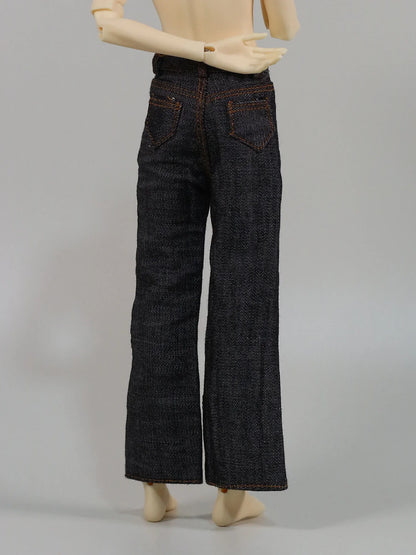 1/6 Scale Female Doll Jeans – Straight-Leg & Wide-Leg Pants for 12" Action Figure Clothes, Doll Accessories