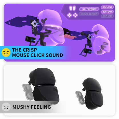 eXtremeRate Whole Clicky Kit V2 for PS5 – Shoulder, Face, D-Pad Buttons & Micro Switch Hair Trigger Upgrade