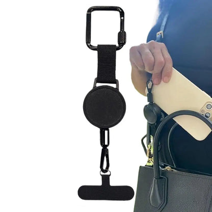 Retractable Anti-Theft Phone Holder — Cellphone Lanyard Strap with Belt Clip, Smartphone Safety Tether for Travel