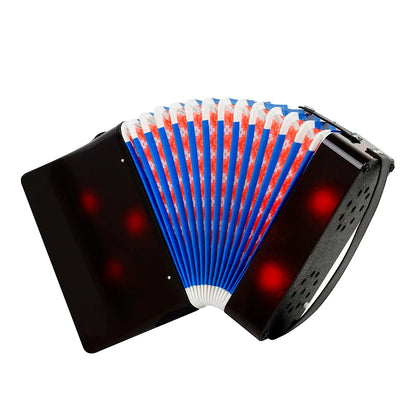 17-Key 8-Bass Accordion Toy - Musical Piano Keyboard Rhythm Training Instrument for Beginners