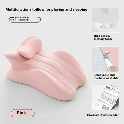 Multifunctional Bedside Reading & Lying Pillow — Prone Cushion for Sleeping, Phone Use, and Relaxation