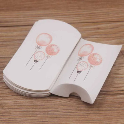 24pcs Floral Pillow-Shaped Jewelry Gift Boxes – Necklace & Earring Display Packaging 20x55x80mm