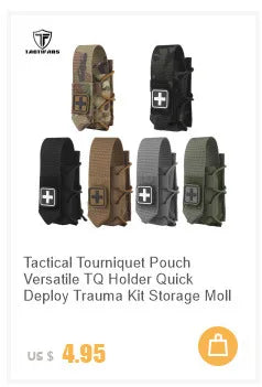 Trauma Pouch IFAK Medical Kit – Tactical Hunting Waist Bag for Battle Belt & Plate Carrier