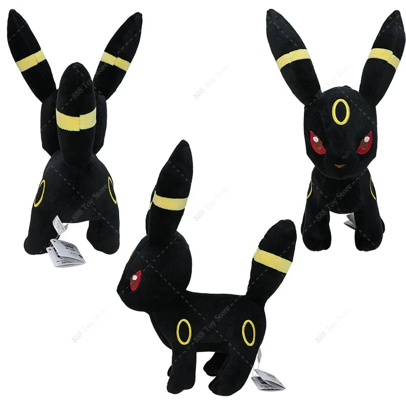 31cm Pokémon Plush – Shiny Umbreon Soft Stuffed Anime Doll | Eevee, Sylveon, Vaporeon, Flareon Collectible Toy