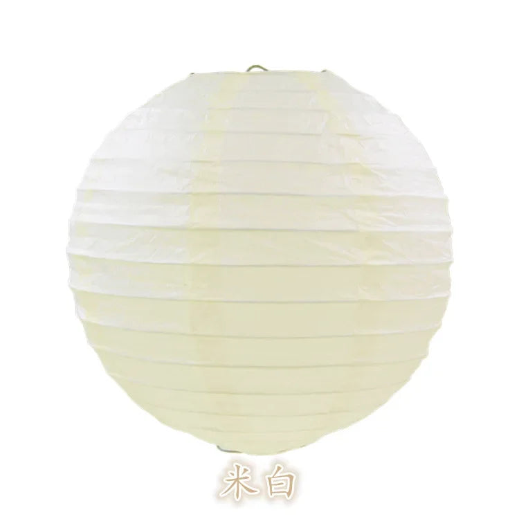 Round Paper Lanterns for Birthday Wedding Party Decor, DIY Hanging Lampion Balls, 4/6/8/10/12/14/16 Inch Craft Supplies