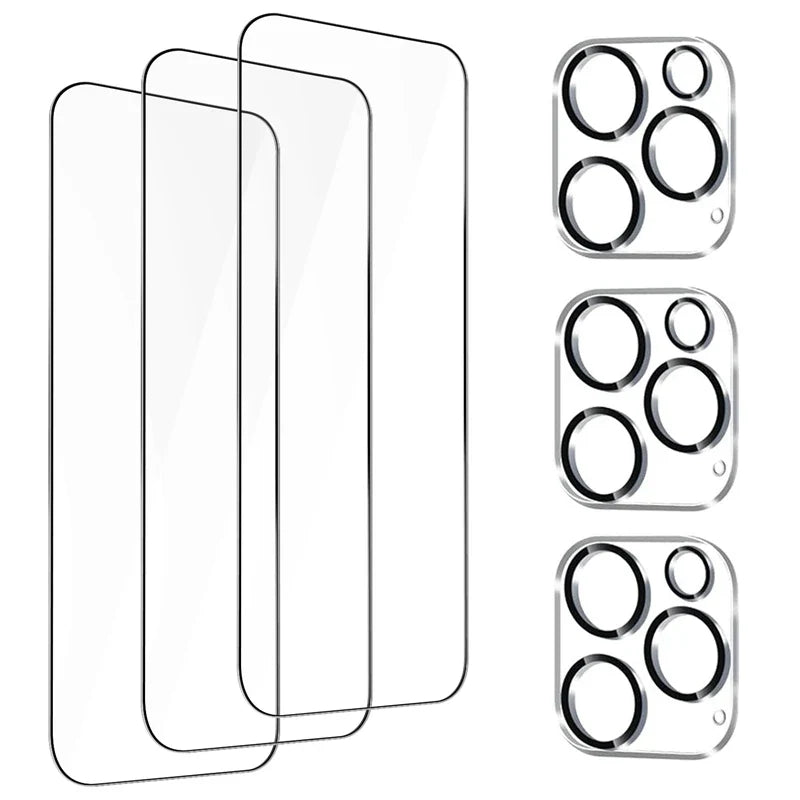 iPhone Camera Lens Protector - Tempered Glass Screen Cover for iPhone 15 14 13 12 11 Pro Max X XS Camera Protection