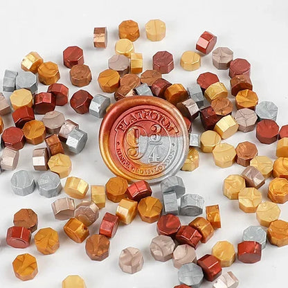 100Pc Retro Sealing Wax Beads – Seal Stamp for Wedding & Birthday Invitations, DIY Scrapbook Decoration & Crafting