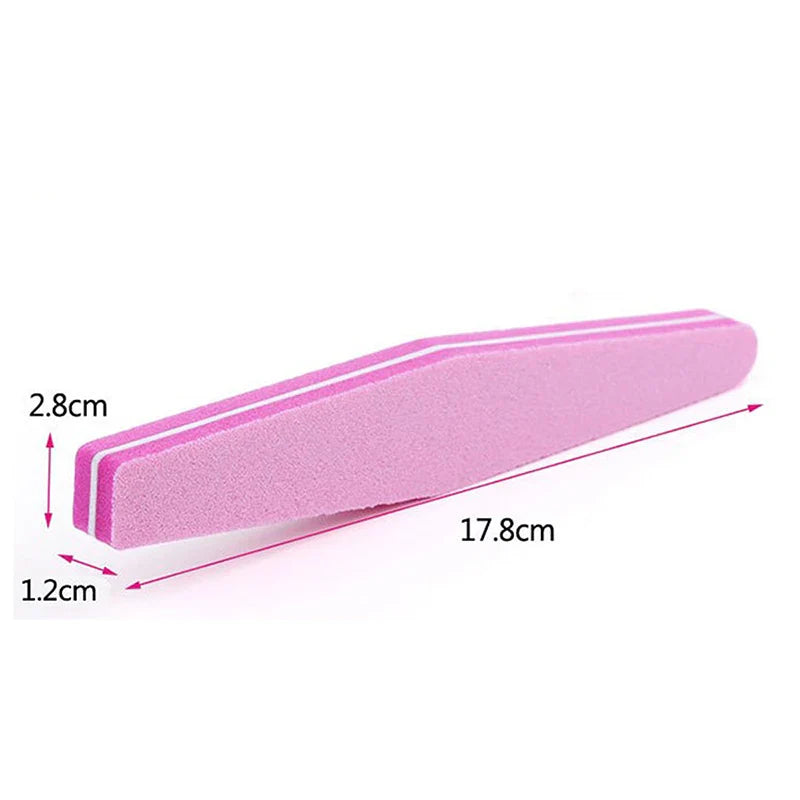 10PCS Double-Sided Nail File Blocks – Colorful Sponge Buffing, Sanding & Polishing Strips for Pedicure & Manicure Tools