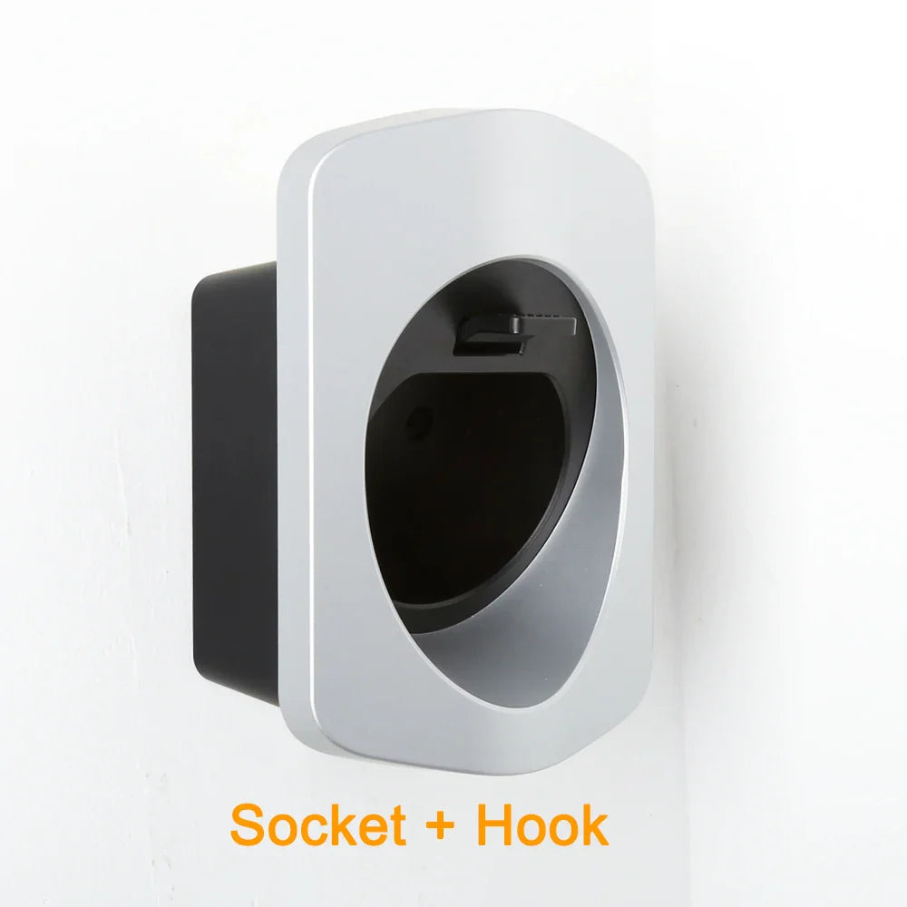Peocke EV Charger Holder – Type 2/Type 1 Connector Socket Plug Wallbox Charging Cable Bracket for Extra Protection