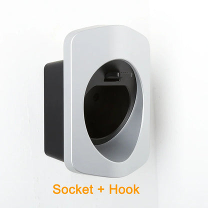Peocke EV Charger Holder – Type 2/Type 1 Connector Socket Plug Wallbox Charging Cable Bracket for Extra Protection