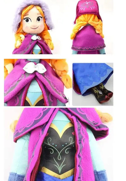 30-50 CM Frozen Anna Elsa Dolls Plush Snow Queen Princess Toy - Soft Stuffed Frozen Toys for Kids, Birthday & Christmas Gift