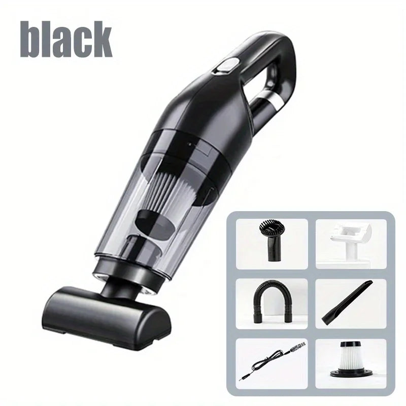 Handheld Rechargeable Vacuum Cleaner – Portable Wireless Dual-Purpose Car & Home Dust Catcher 10000PA