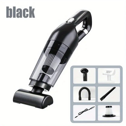Handheld Rechargeable Vacuum Cleaner – Portable Wireless Dual-Purpose Car & Home Dust Catcher 10000PA
