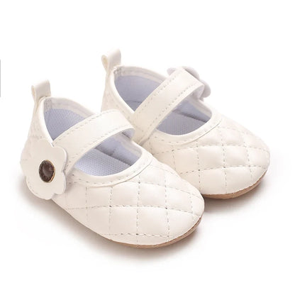 Baby Girl Princess Pre-Walker Shoes - Breathable Flower Bow Soft Sole Casual Sports Footwear 0–1 Year