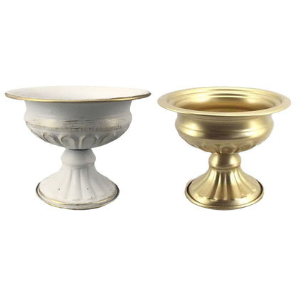 Metal Flower Vase & Candle Holder — Table Centerpiece for Wedding, Anniversary, Party & Hanging Decorations