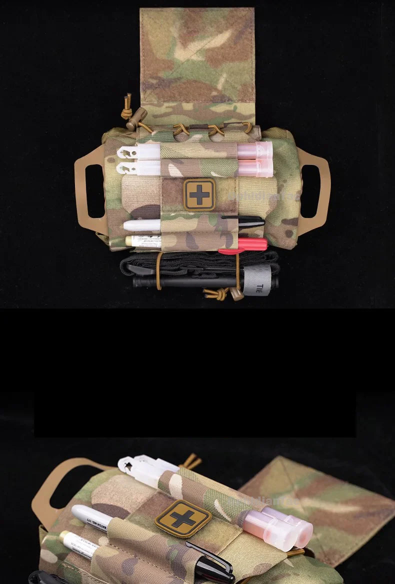 OphidianTac Outdoor First Aid Bag – Rapid Deployment Medium IFAK MOLLE Medical Pouch for Hunting Vest Accessories
