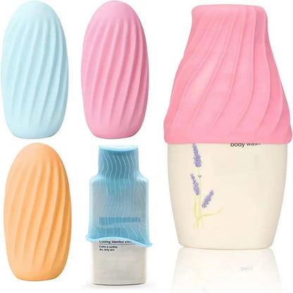 Protective Silicone Travel Toiletries Container – Portable Anti-Leak Sleeve for Bathroom Essentials