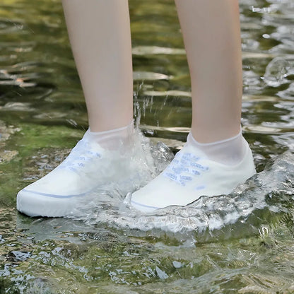 Reusable Waterproof Rain Shoe Covers – Non slip Silicone & Latex Outdoor Walking Shoe Protection