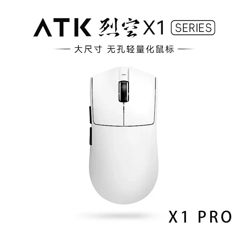 NEW ATK X1 Ultimate Wireless Gaming Mouse — PAW3950 Ultra, 8K Polling Rate, 2.4G, 0.3ms, 500mAh, 750IPS, 42,000 DPI for PC & Laptop