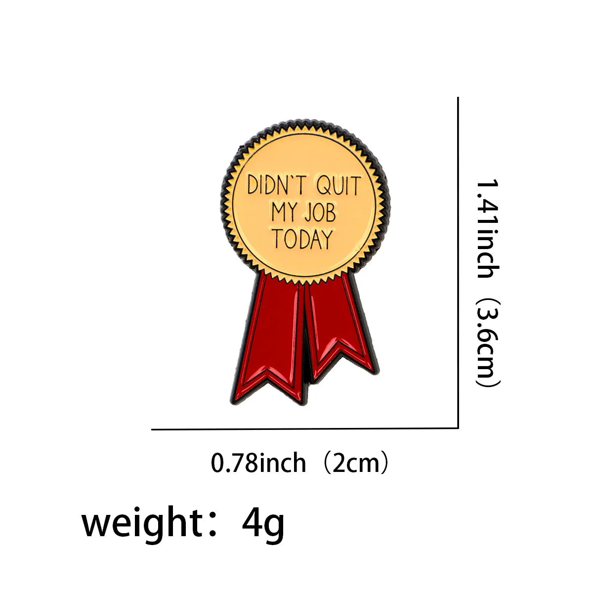 Today Ribbon Enamel Pin – Humorous Lapel Brooch for Backpack, Clothing & Accessories