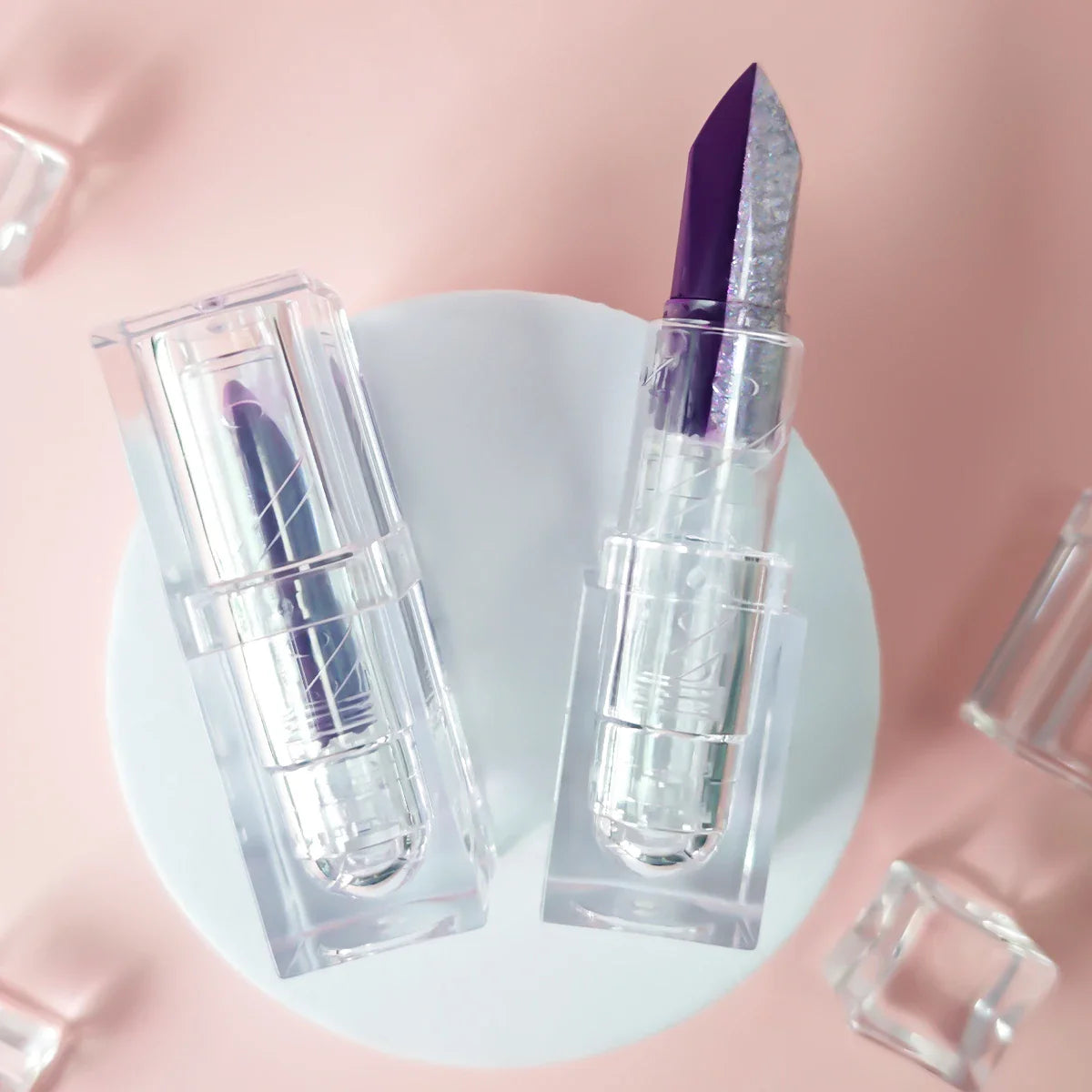 Purple Color-Changing Moisturizing Lipstick – Red Rose Temperature Sensitive Refillable Cosmetic