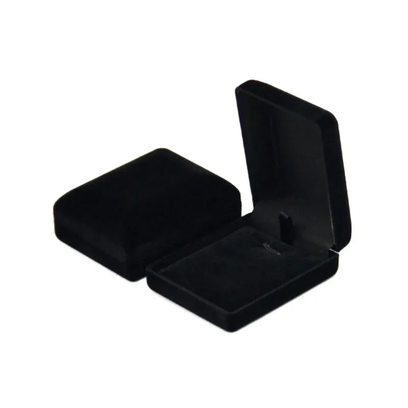 Velvet Necklace & Pendant Box — Jewelry Organizer and Gift Storage Container for Trinkets