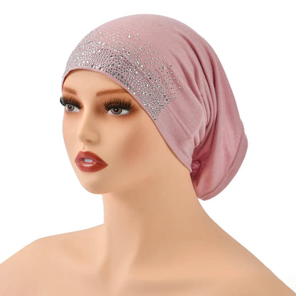 Women’s Modal Cotton Hijab Undercap - Soft Stretchy Diamond Bonnet for Muslim Headscarf & Turban Styling