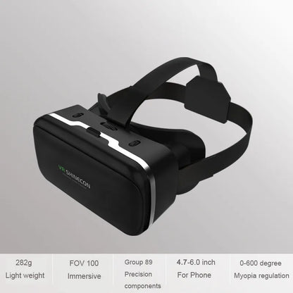 VR Shinecon 10.0 3D Virtual Reality Headset – Helmet Goggles for Smartphone Gaming