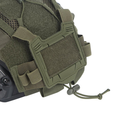 Tactical Helmet Cover Set – Hybrid Mesh Cover for Maritime, Bump & Ballistic Helmets with NVG Battery Pouch for Hunting